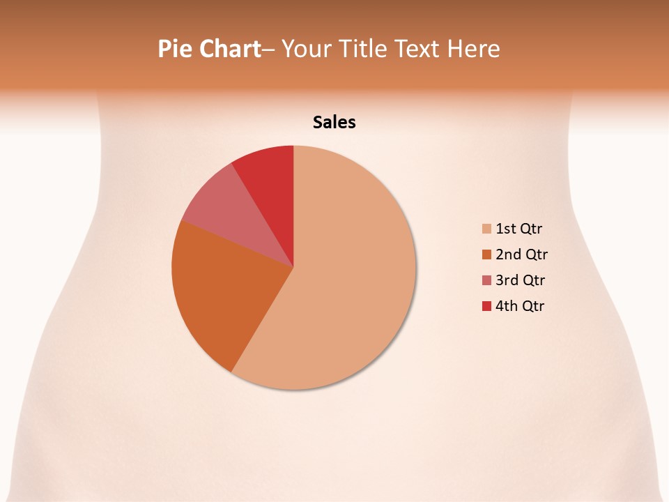 A Woman's Stomach With The Words Name Of Presentation On It PowerPoint Template