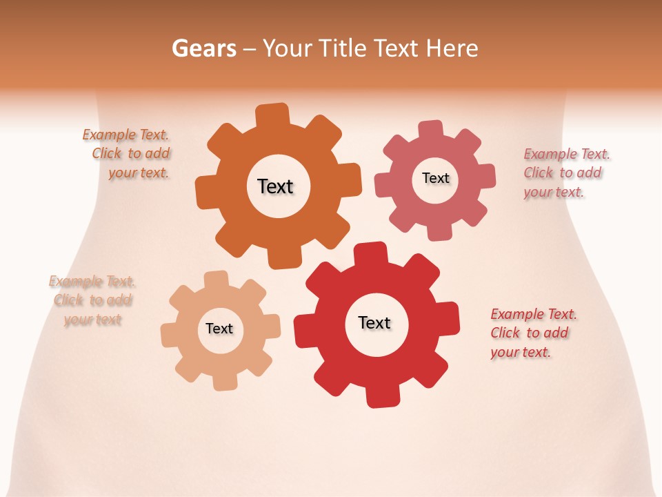 A Woman's Stomach With The Words Name Of Presentation On It PowerPoint Template