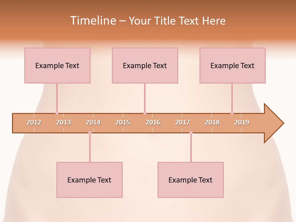 A Woman's Stomach With The Words Name Of Presentation On It PowerPoint Template