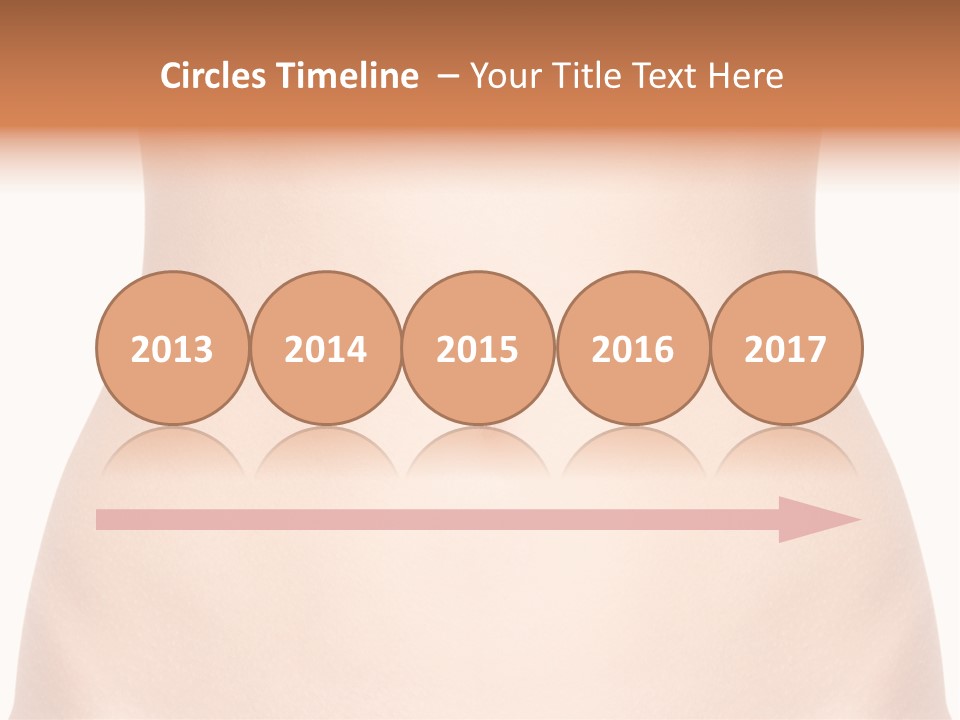 A Woman's Stomach With The Words Name Of Presentation On It PowerPoint Template