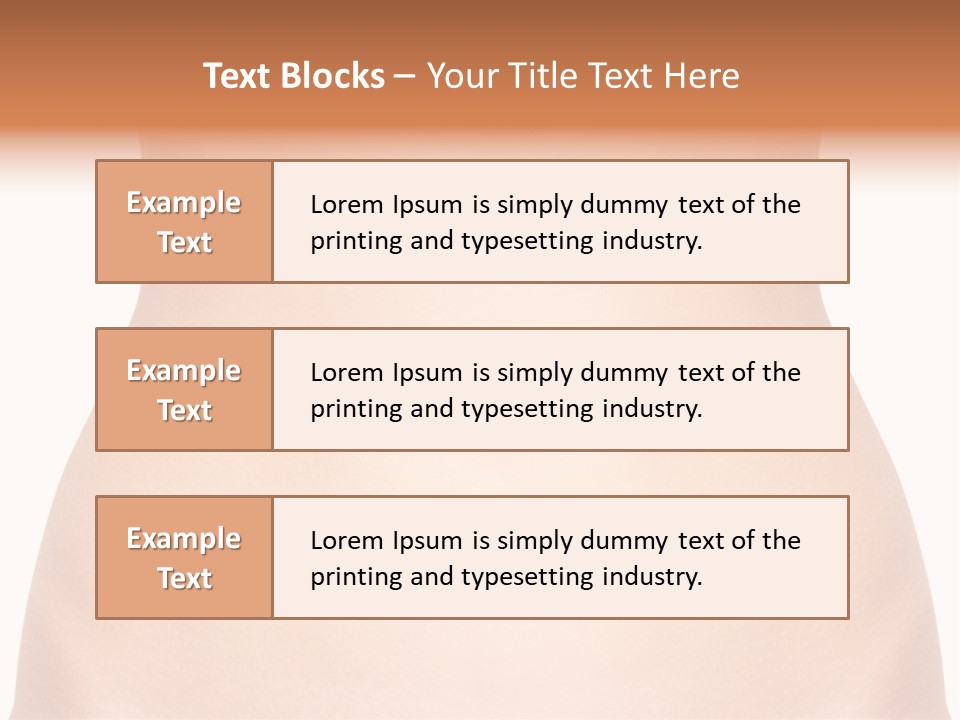 A Woman's Stomach With The Words Name Of Presentation On It PowerPoint Template