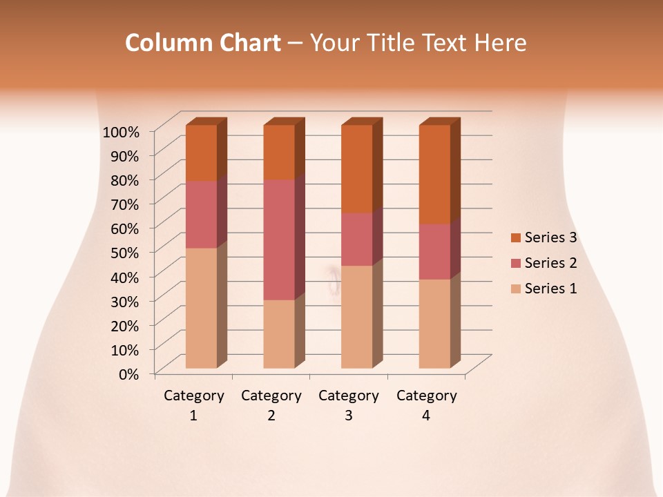 A Woman's Stomach With The Words Name Of Presentation On It PowerPoint Template