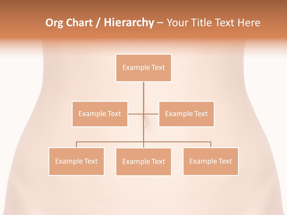 A Woman's Stomach With The Words Name Of Presentation On It PowerPoint Template