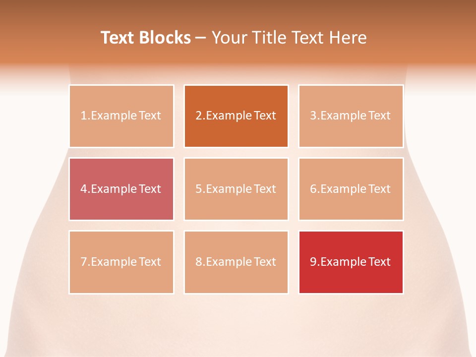 A Woman's Stomach With The Words Name Of Presentation On It PowerPoint Template