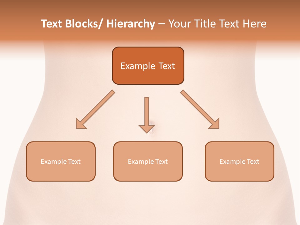 A Woman's Stomach With The Words Name Of Presentation On It PowerPoint Template