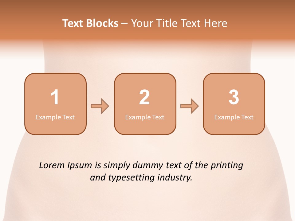 A Woman's Stomach With The Words Name Of Presentation On It PowerPoint Template