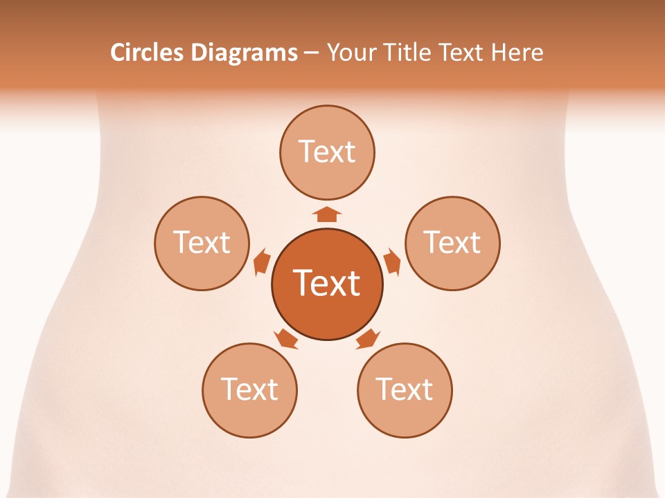 A Woman's Stomach With The Words Name Of Presentation On It PowerPoint Template