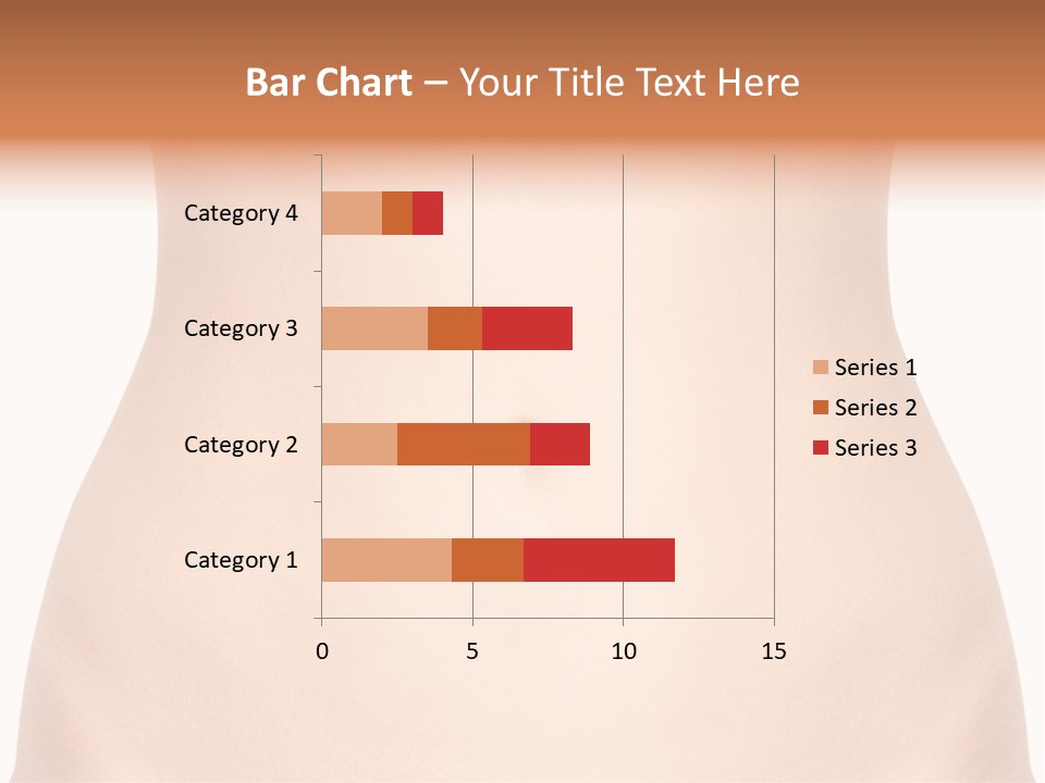 A Woman's Stomach With The Words Name Of Presentation On It PowerPoint Template