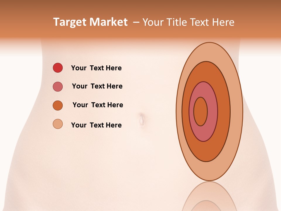 A Woman's Stomach With The Words Name Of Presentation On It PowerPoint Template