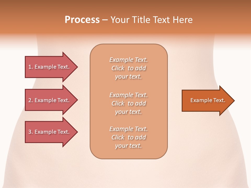 A Woman's Stomach With The Words Name Of Presentation On It PowerPoint Template