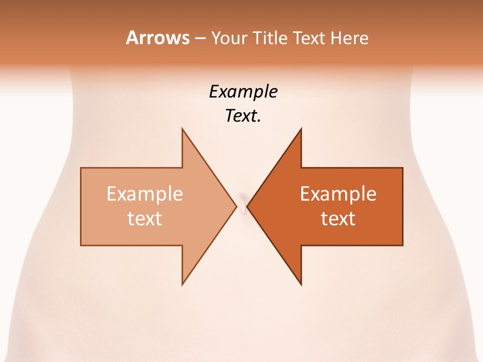 A Woman's Stomach With The Words Name Of Presentation On It PowerPoint Template