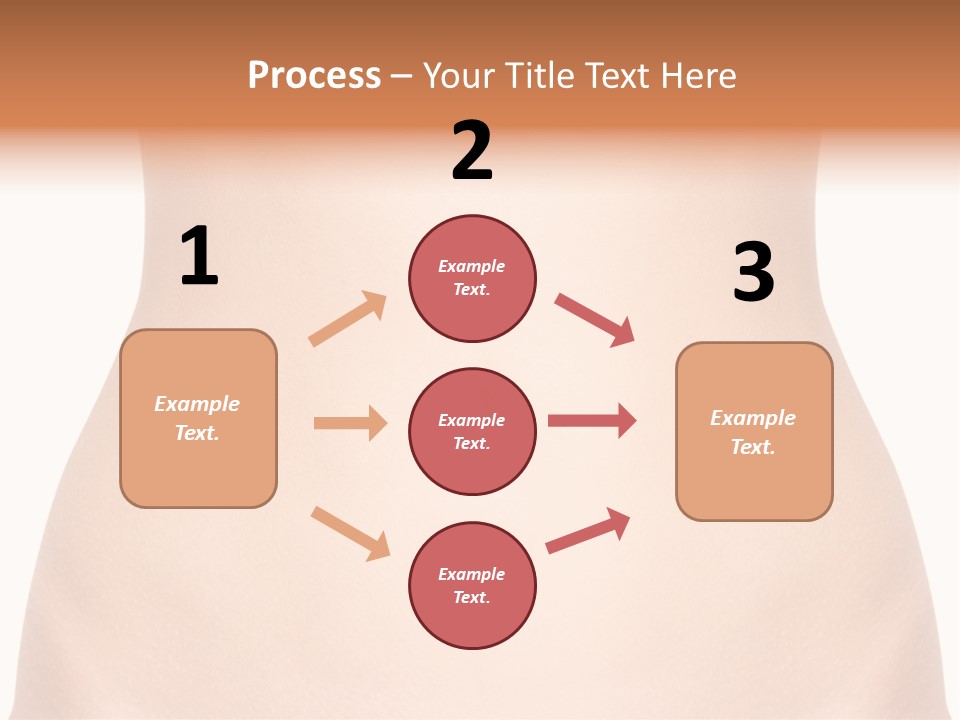 A Woman's Stomach With The Words Name Of Presentation On It PowerPoint Template