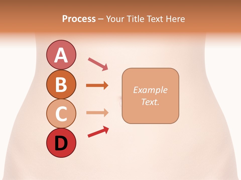 A Woman's Stomach With The Words Name Of Presentation On It PowerPoint Template