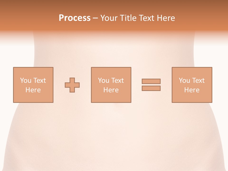 A Woman's Stomach With The Words Name Of Presentation On It PowerPoint Template