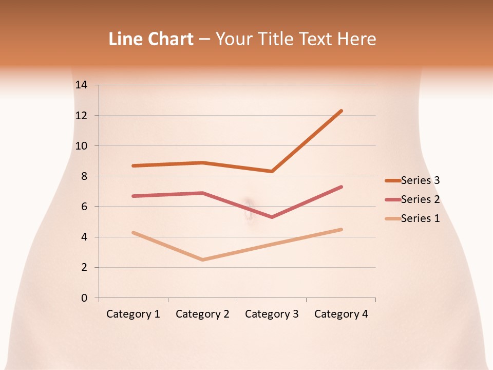 A Woman's Stomach With The Words Name Of Presentation On It PowerPoint Template