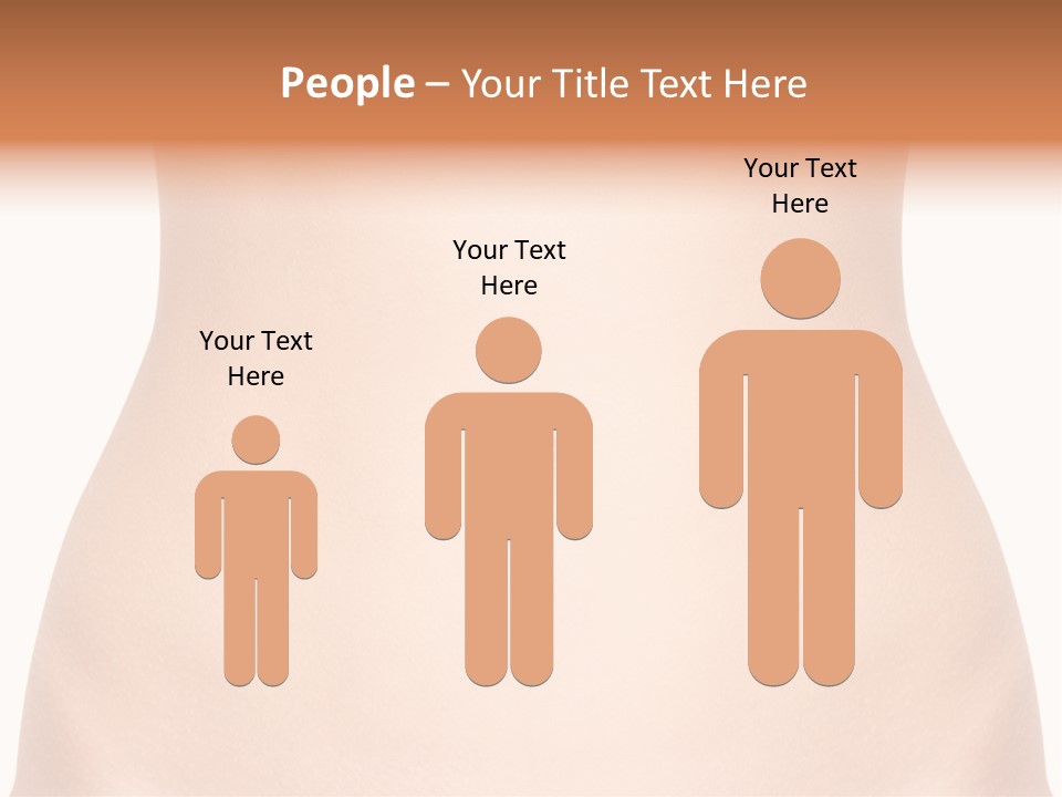 A Woman's Stomach With The Words Name Of Presentation On It PowerPoint Template