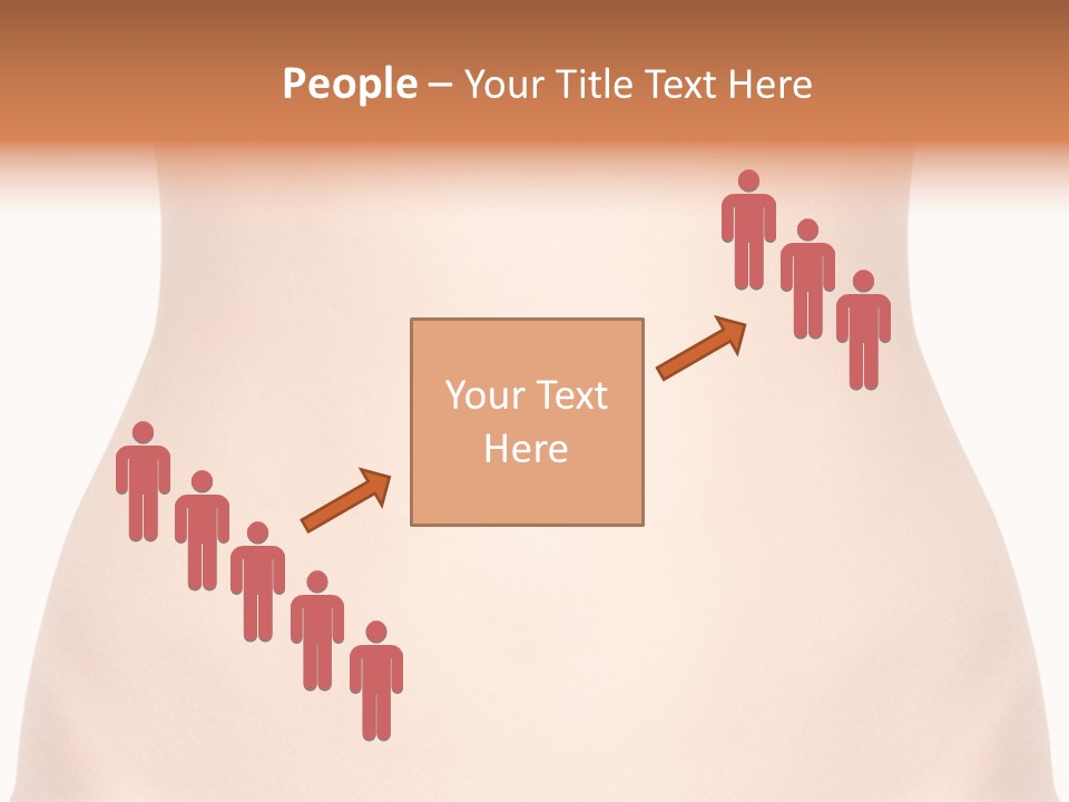 A Woman's Stomach With The Words Name Of Presentation On It PowerPoint Template