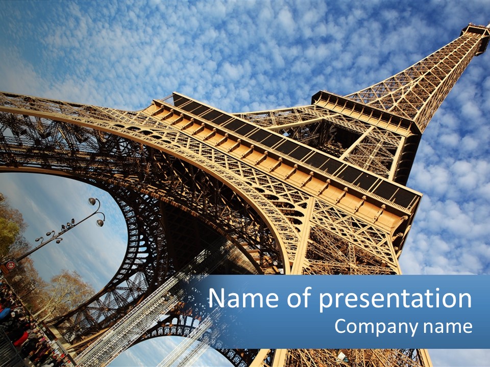 A Picture Of The Eiffel Tower In Paris PowerPoint Template