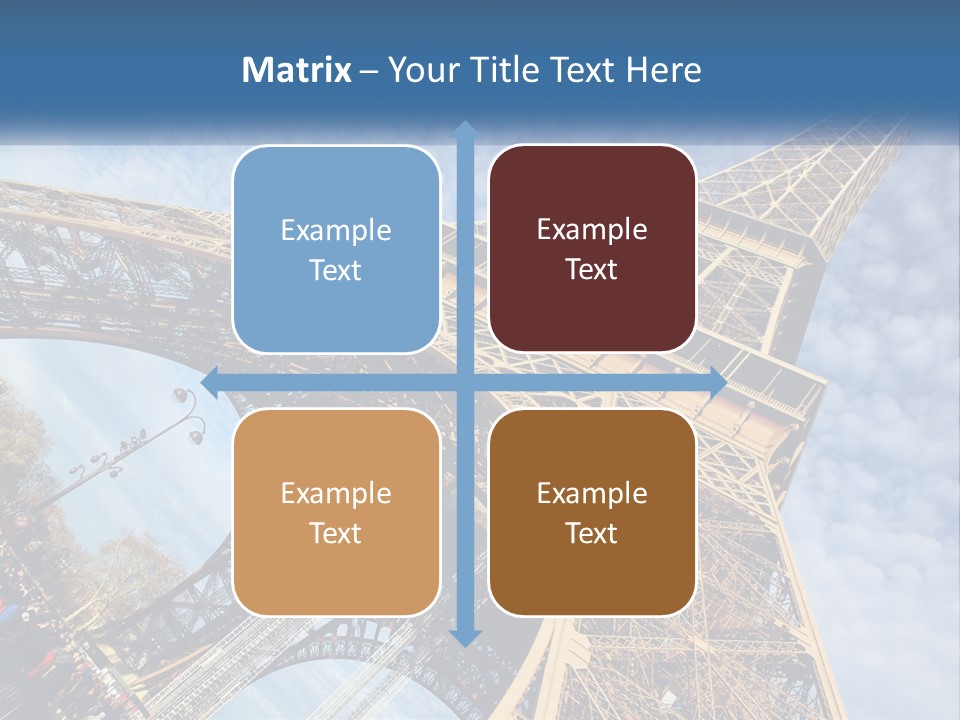 A Picture Of The Eiffel Tower In Paris PowerPoint Template