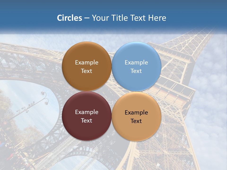 A Picture Of The Eiffel Tower In Paris PowerPoint Template