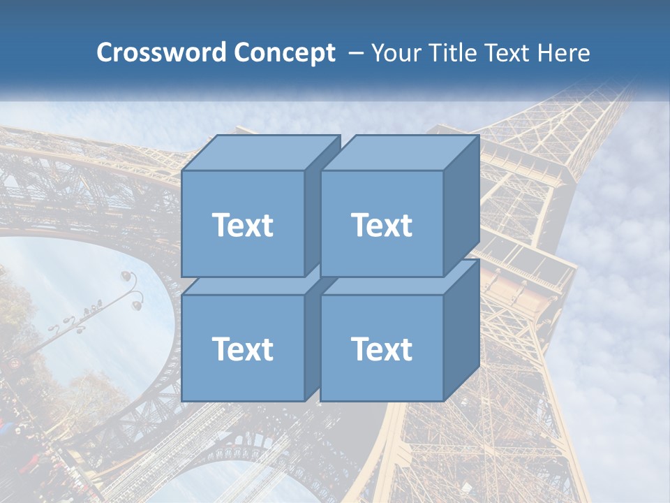 A Picture Of The Eiffel Tower In Paris PowerPoint Template