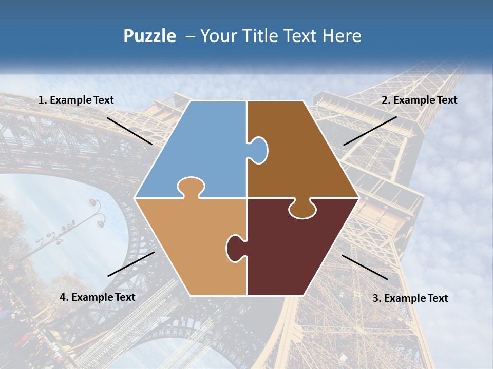 A Picture Of The Eiffel Tower In Paris PowerPoint Template