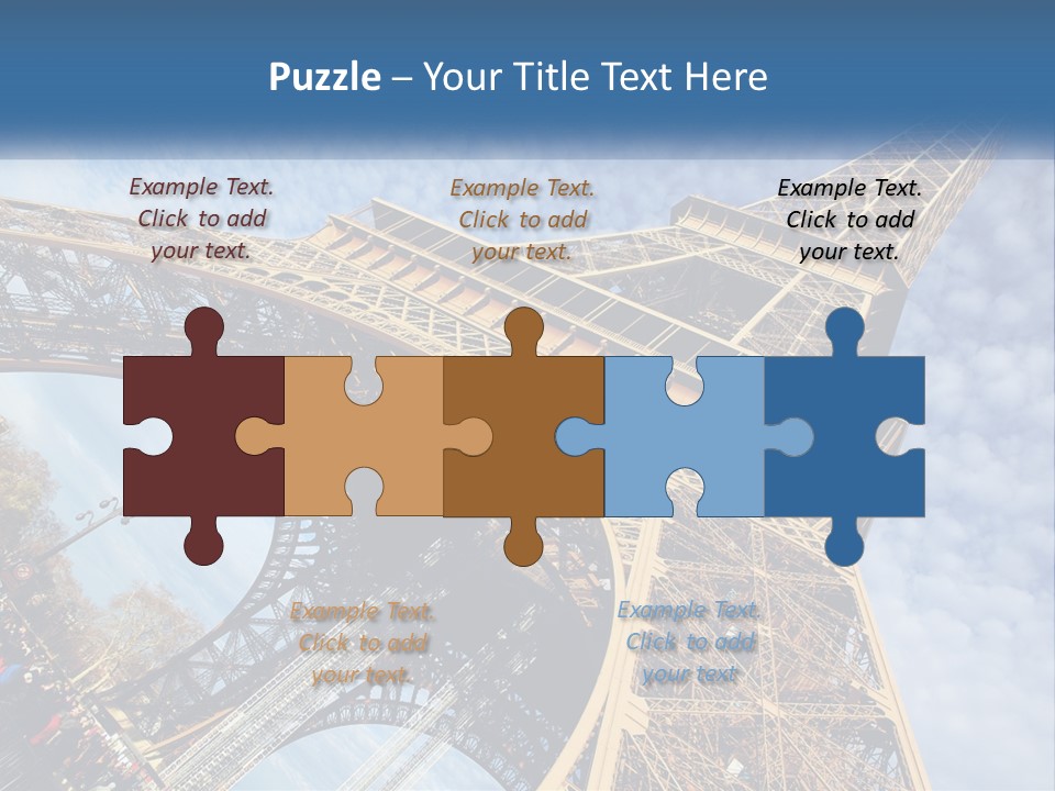 A Picture Of The Eiffel Tower In Paris PowerPoint Template