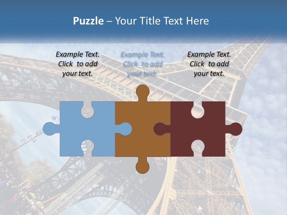 A Picture Of The Eiffel Tower In Paris PowerPoint Template