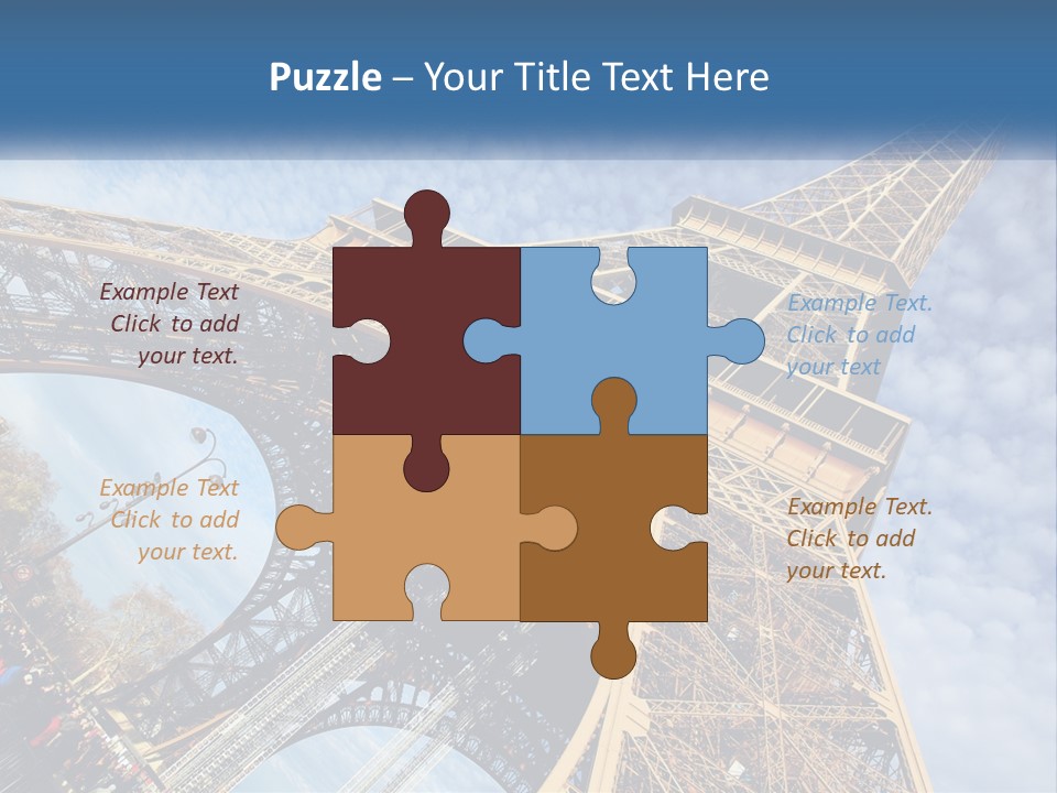 A Picture Of The Eiffel Tower In Paris PowerPoint Template