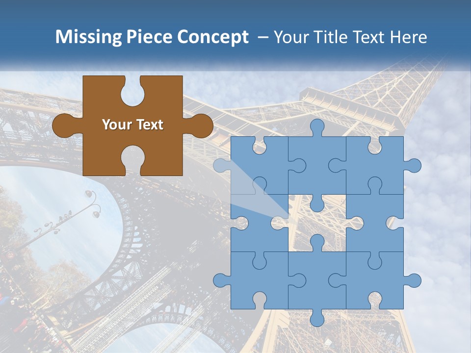 A Picture Of The Eiffel Tower In Paris PowerPoint Template