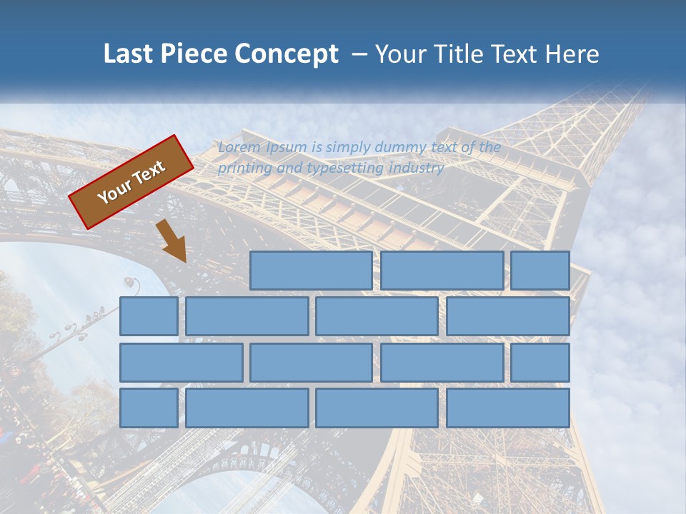 A Picture Of The Eiffel Tower In Paris PowerPoint Template