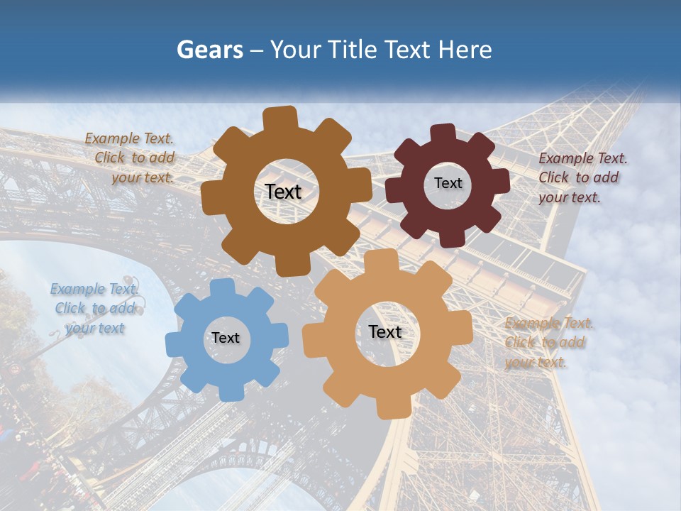 A Picture Of The Eiffel Tower In Paris PowerPoint Template