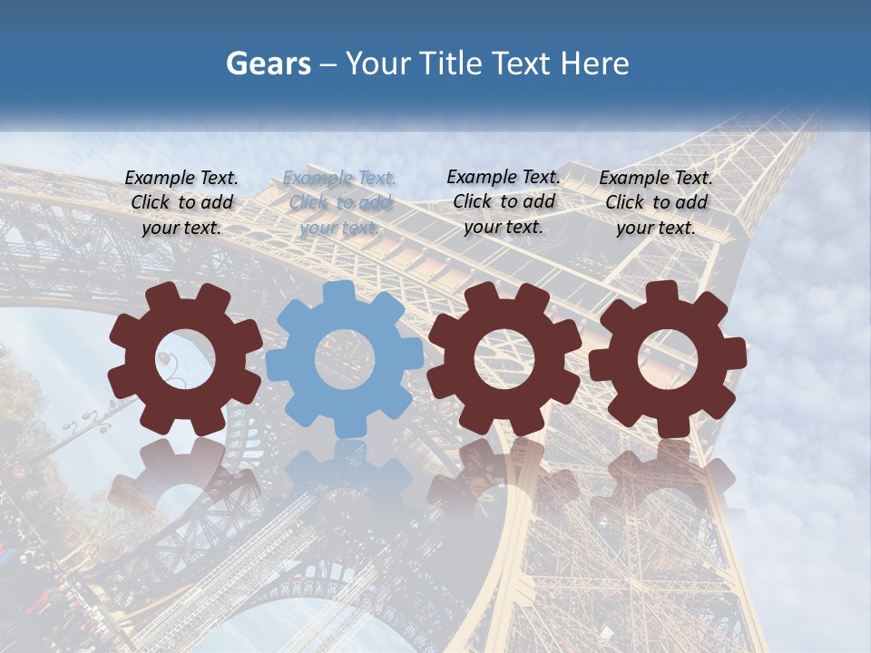 A Picture Of The Eiffel Tower In Paris PowerPoint Template