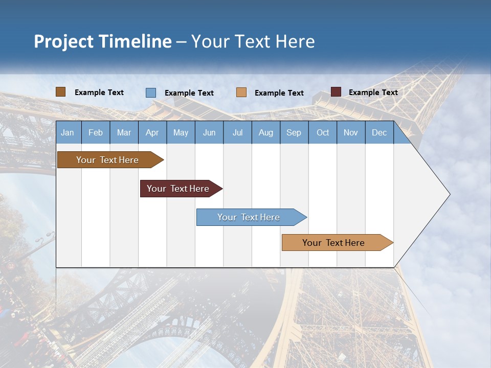 A Picture Of The Eiffel Tower In Paris PowerPoint Template