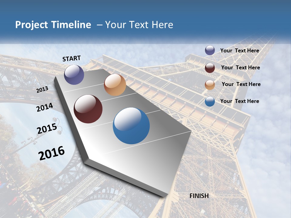A Picture Of The Eiffel Tower In Paris PowerPoint Template