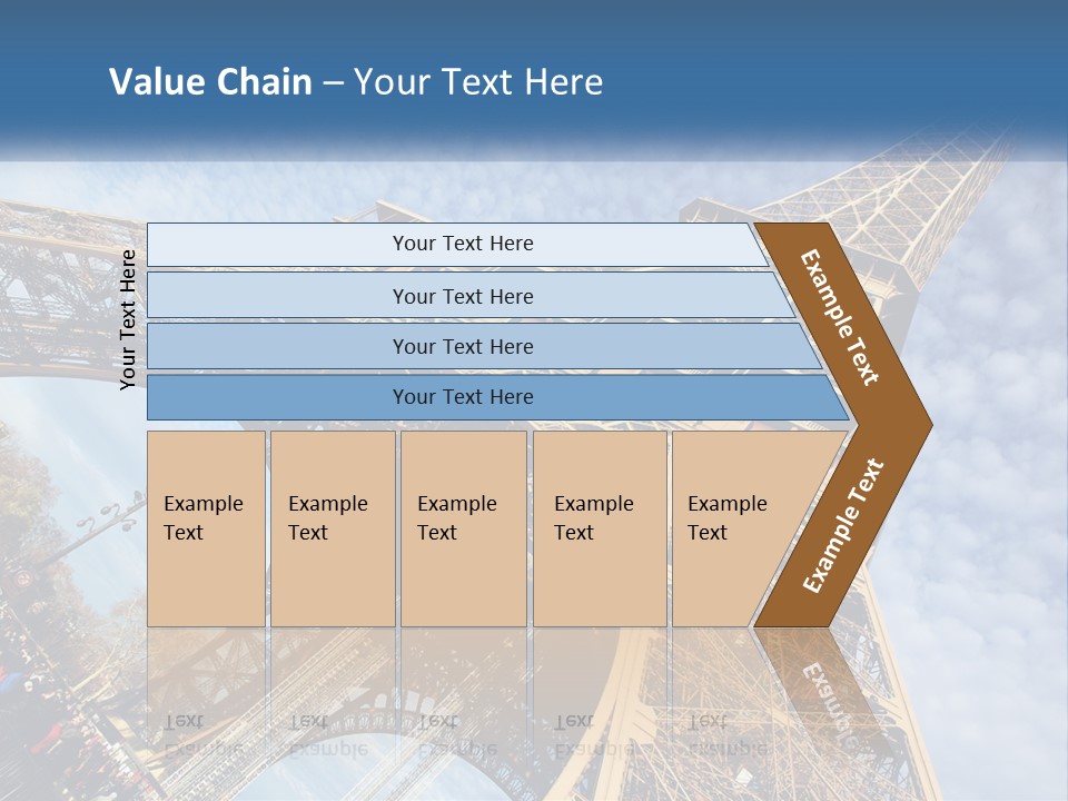 A Picture Of The Eiffel Tower In Paris PowerPoint Template