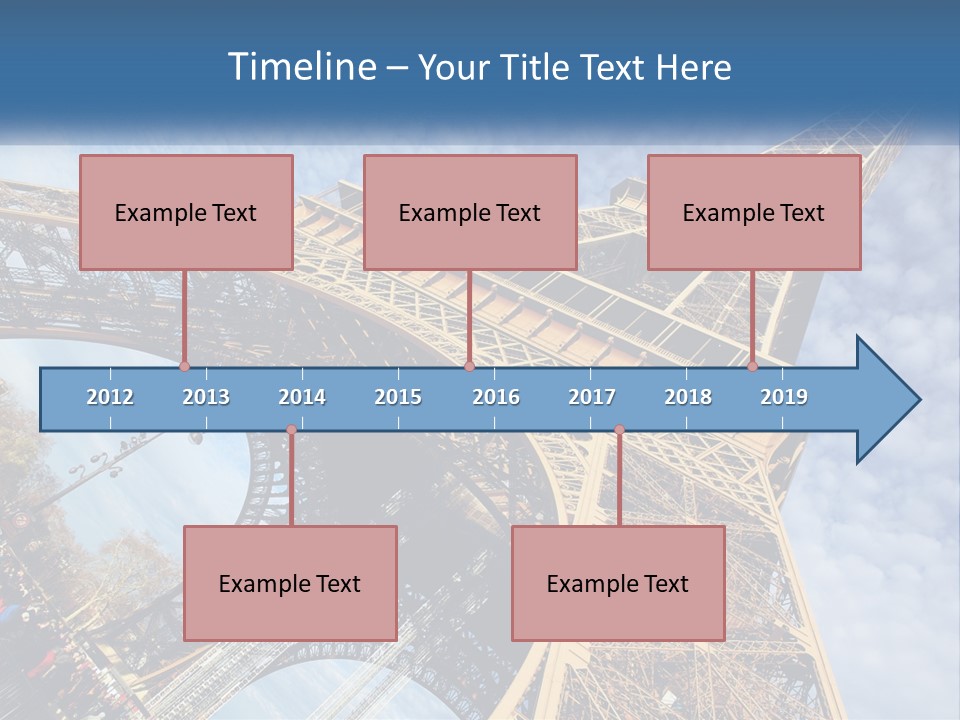 A Picture Of The Eiffel Tower In Paris PowerPoint Template