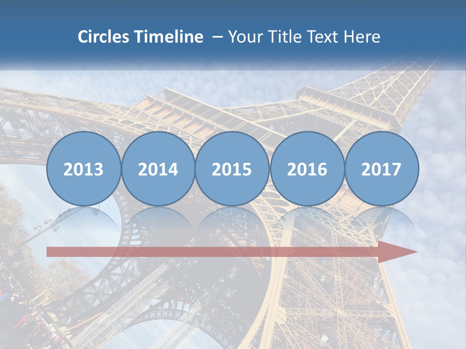 A Picture Of The Eiffel Tower In Paris PowerPoint Template