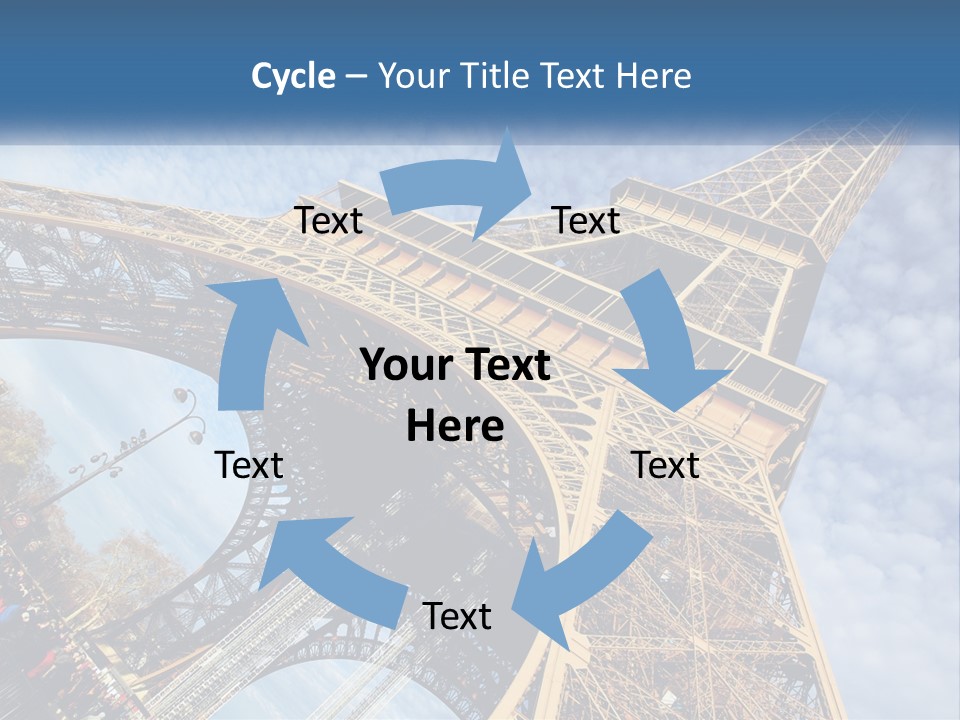 A Picture Of The Eiffel Tower In Paris PowerPoint Template