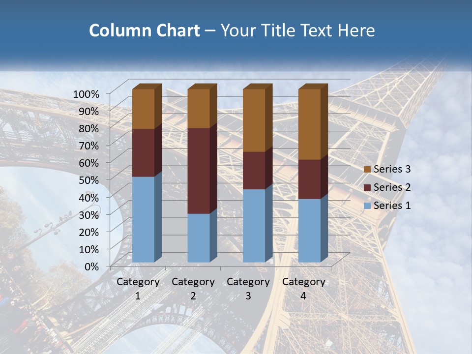 A Picture Of The Eiffel Tower In Paris PowerPoint Template