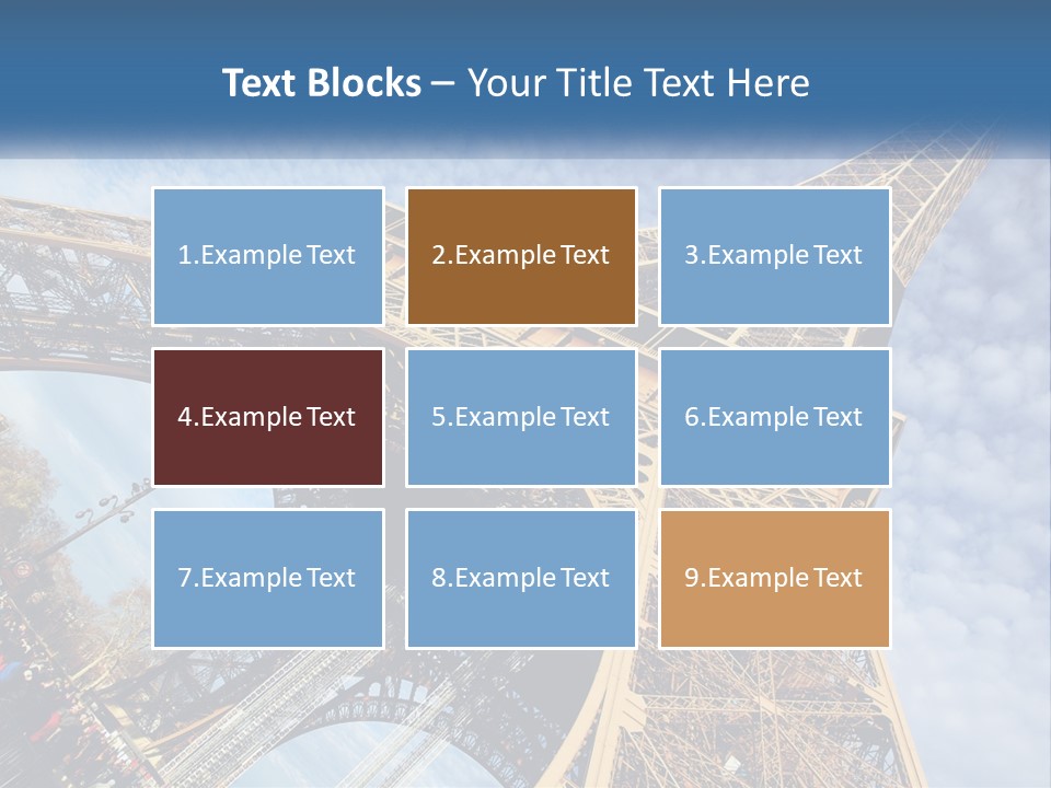 A Picture Of The Eiffel Tower In Paris PowerPoint Template