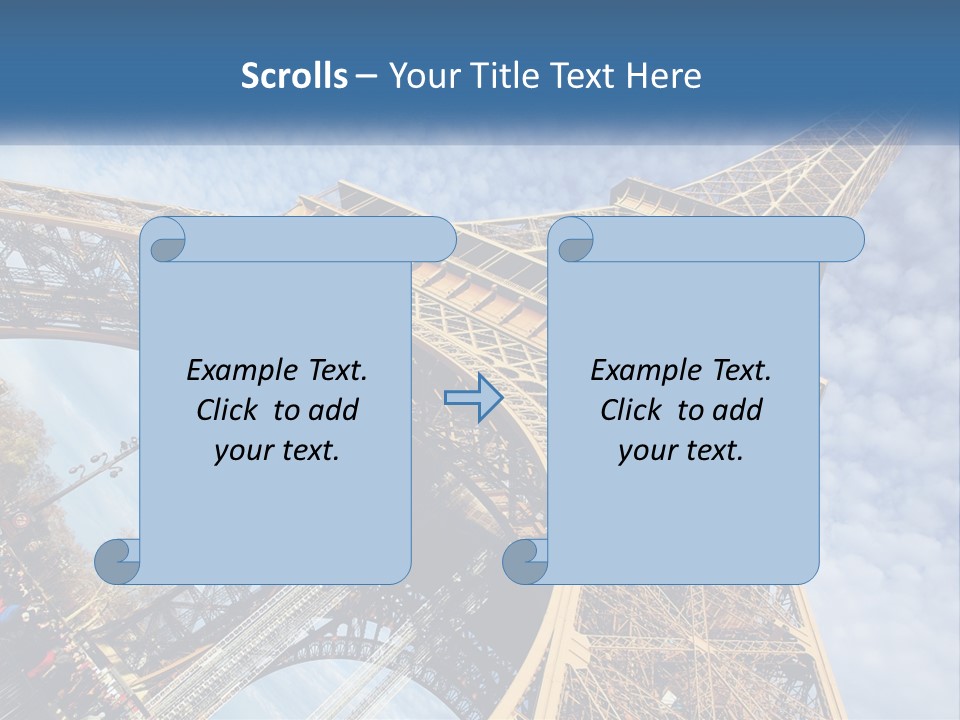 A Picture Of The Eiffel Tower In Paris PowerPoint Template