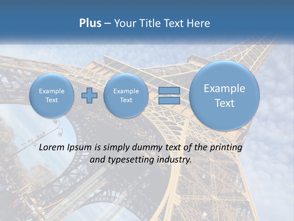 A Picture Of The Eiffel Tower In Paris PowerPoint Template