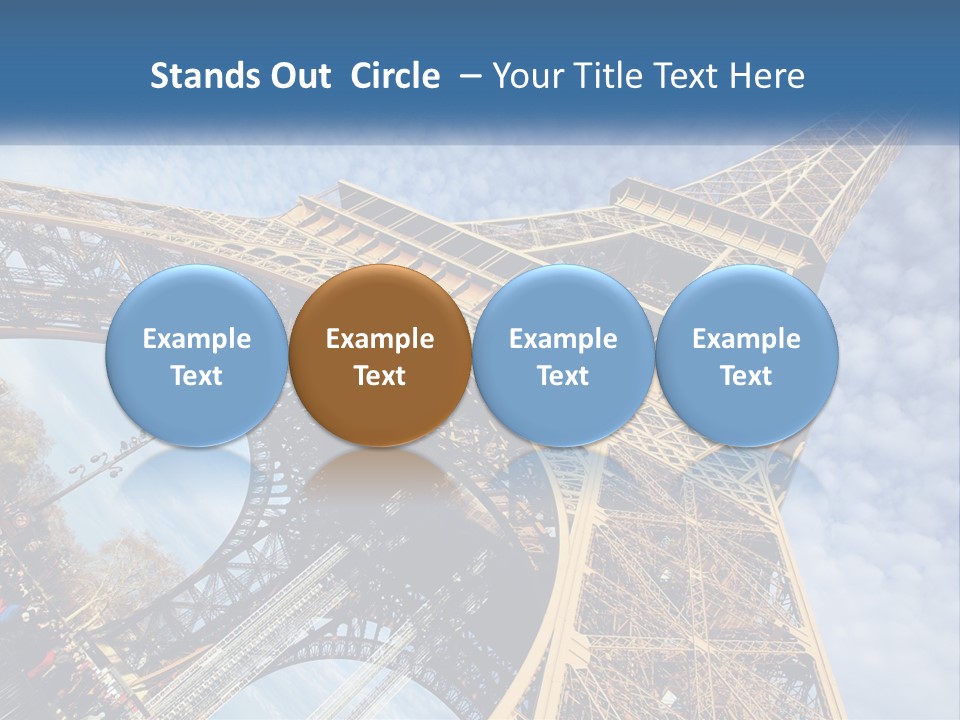 A Picture Of The Eiffel Tower In Paris PowerPoint Template