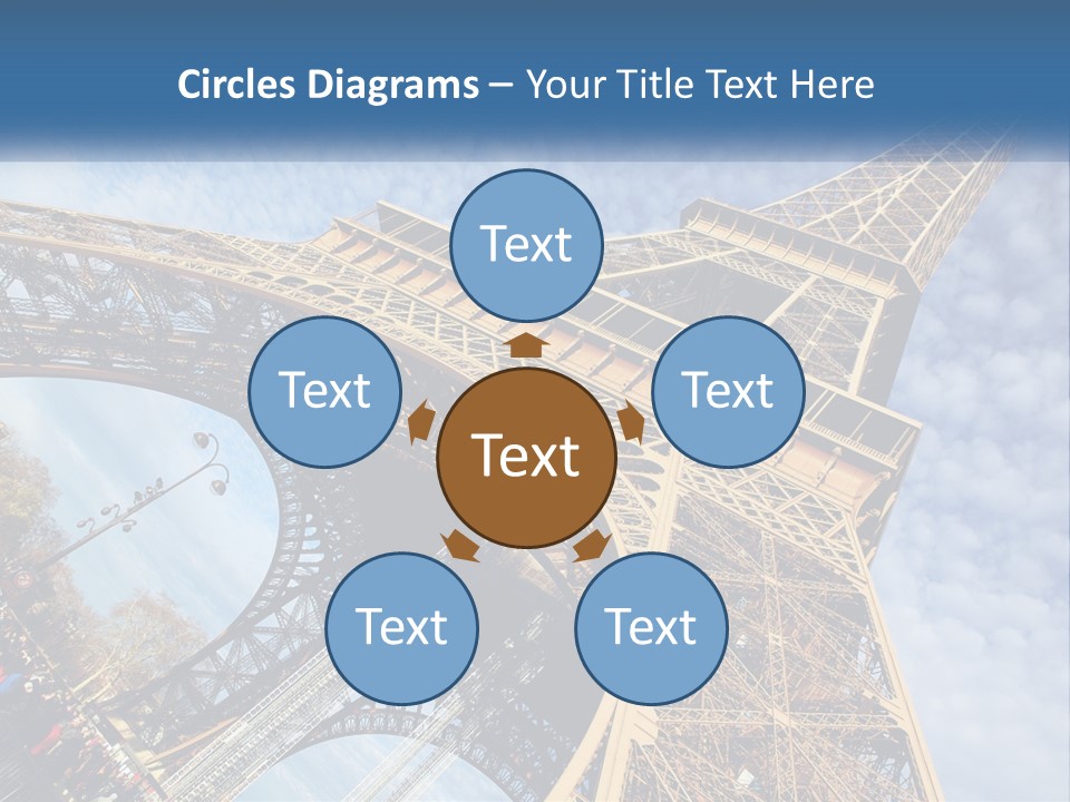 A Picture Of The Eiffel Tower In Paris PowerPoint Template