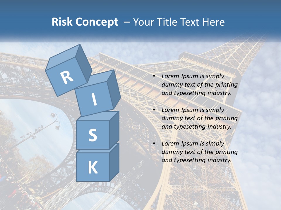 A Picture Of The Eiffel Tower In Paris PowerPoint Template