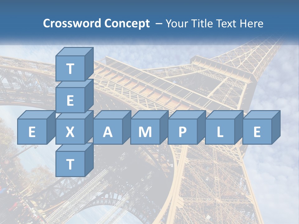 A Picture Of The Eiffel Tower In Paris PowerPoint Template