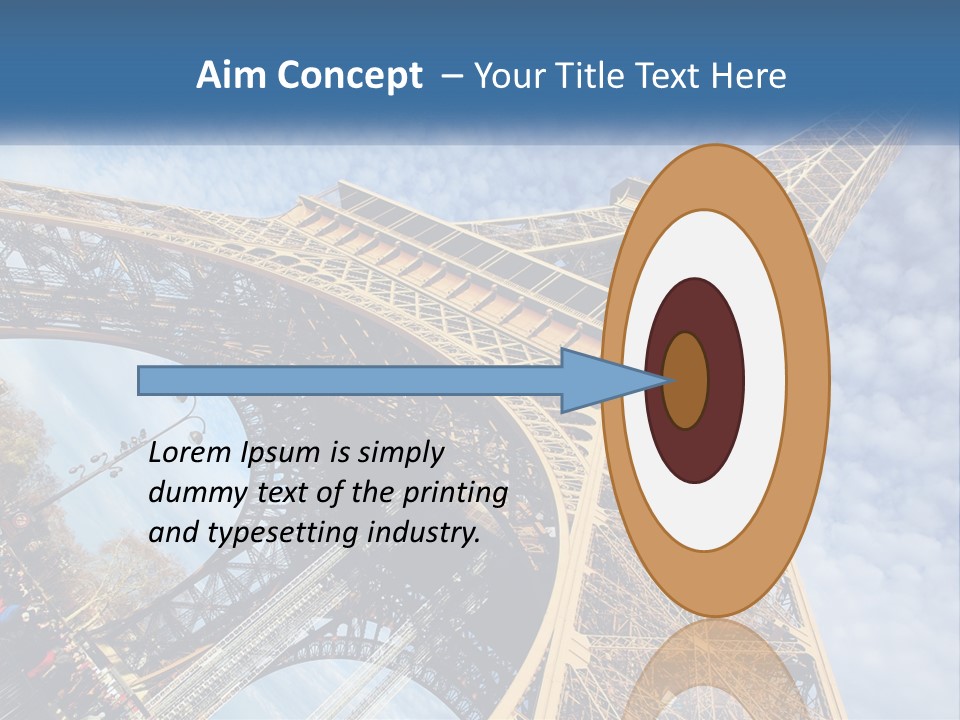 A Picture Of The Eiffel Tower In Paris PowerPoint Template