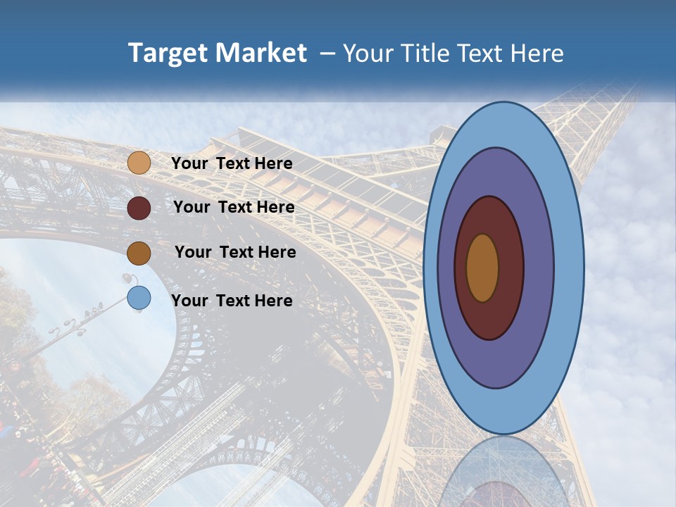 A Picture Of The Eiffel Tower In Paris PowerPoint Template