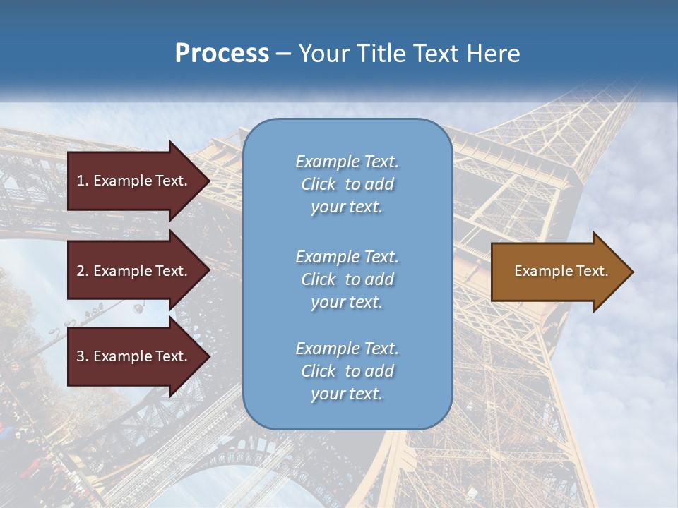 A Picture Of The Eiffel Tower In Paris PowerPoint Template